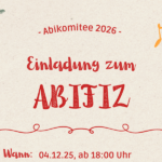 Einladung zum Abifiz: Die Q3 gibt sich die Ehre