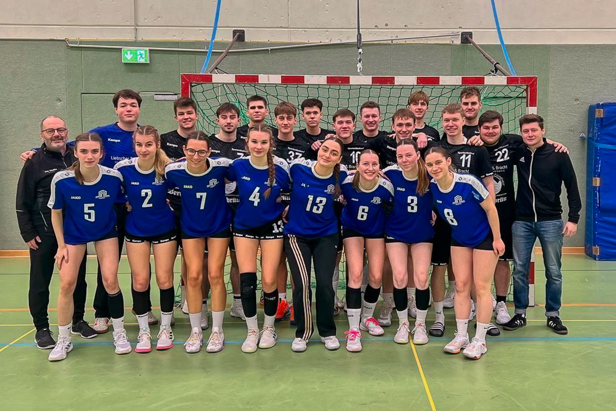 Die Albert-Schweitzer-Schule beim Oberstufen-Handballturnier