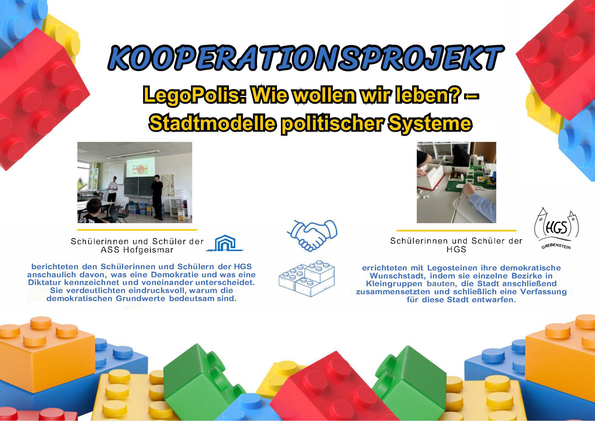 Projekt Legopolis: Wie wollen wir leben? Stadtmodelle politischer Systeme